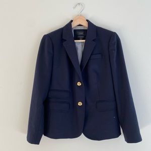 J.Crew Petite Schoolboy Blazer in Navy